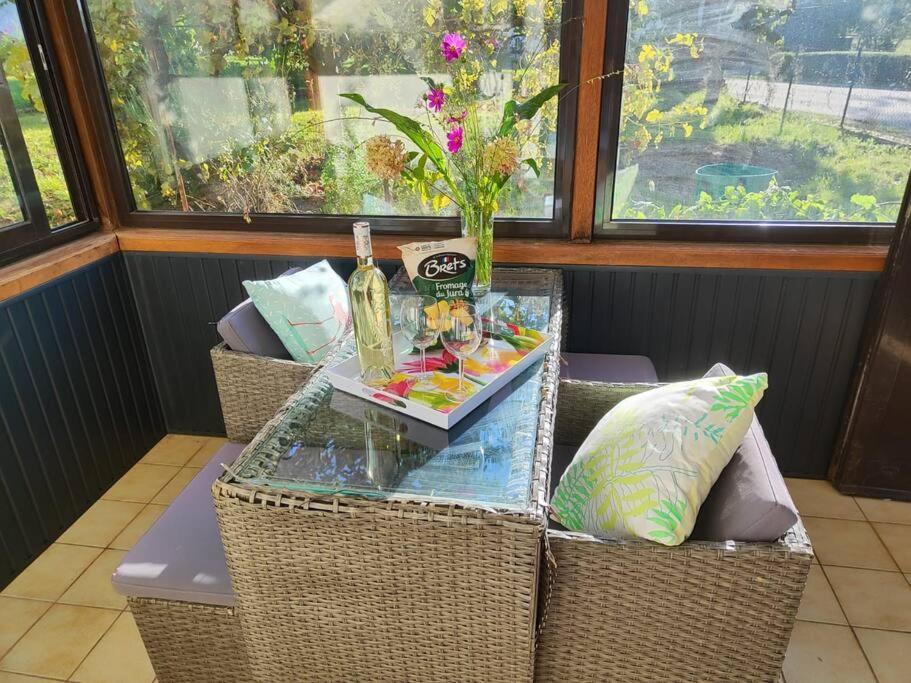 Campagne-Jolie Maison Avec Jardin- Proche Dole Chevigny  エクステリア 写真